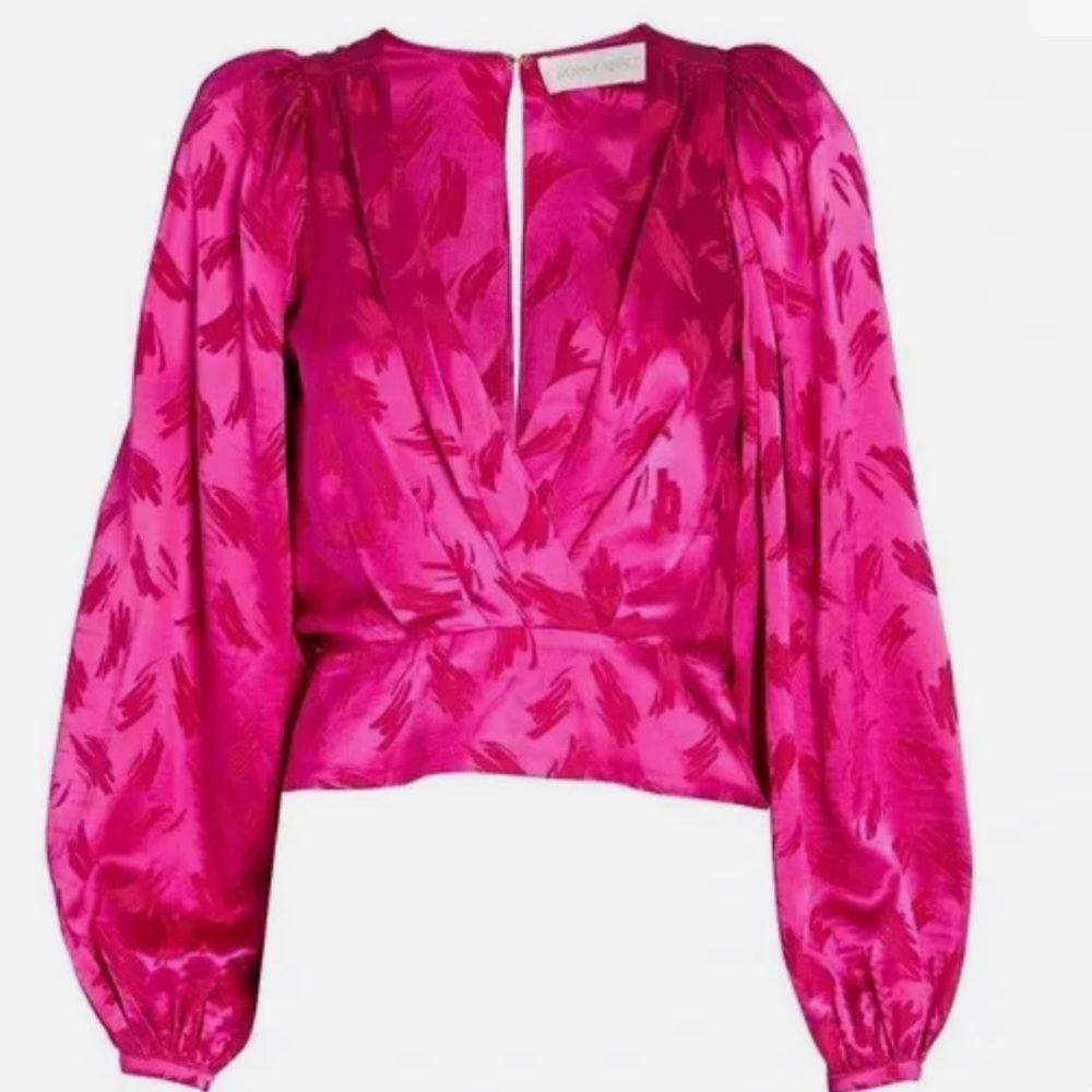 Ronny Kobo Eugenia Jacquard Top size XS